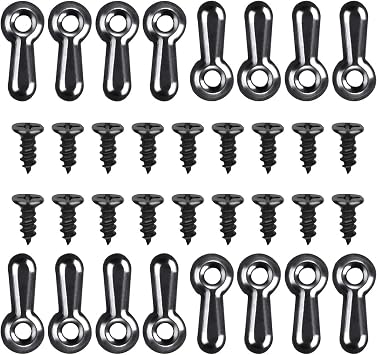 160-Piece Metal Picture Frame Set with 160 Screws, Turn Button Fasteners, Black Frame Hardware, Hanging Hangers for Photos, Crafts, Posters