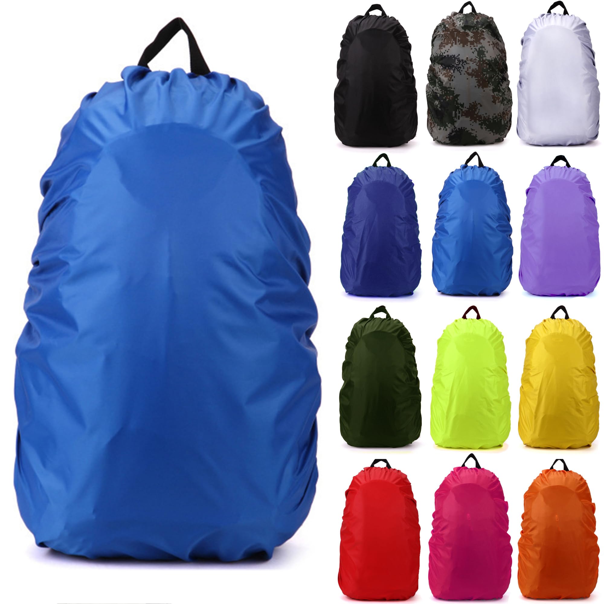 Van Der Linn Waterproof Backpack Cover 35L Bag Camping Hiking Outdoor Rucksack Rain Dust (Blue)