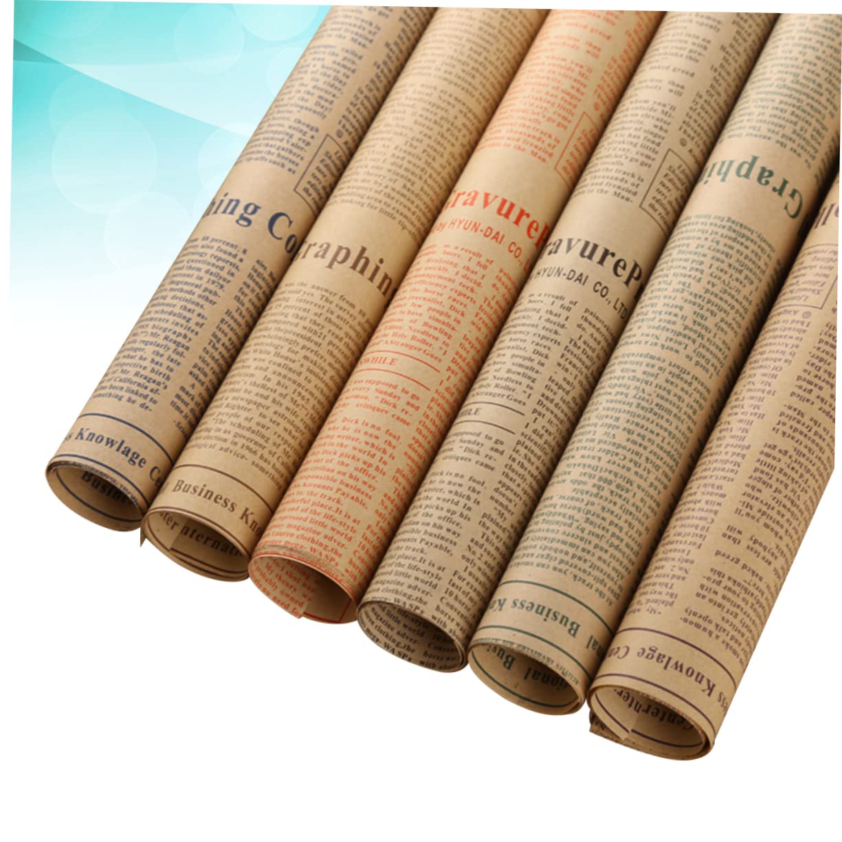 Vintage Zeitungspapier Geschenkpapier 50 Blatt 51x75 Cm