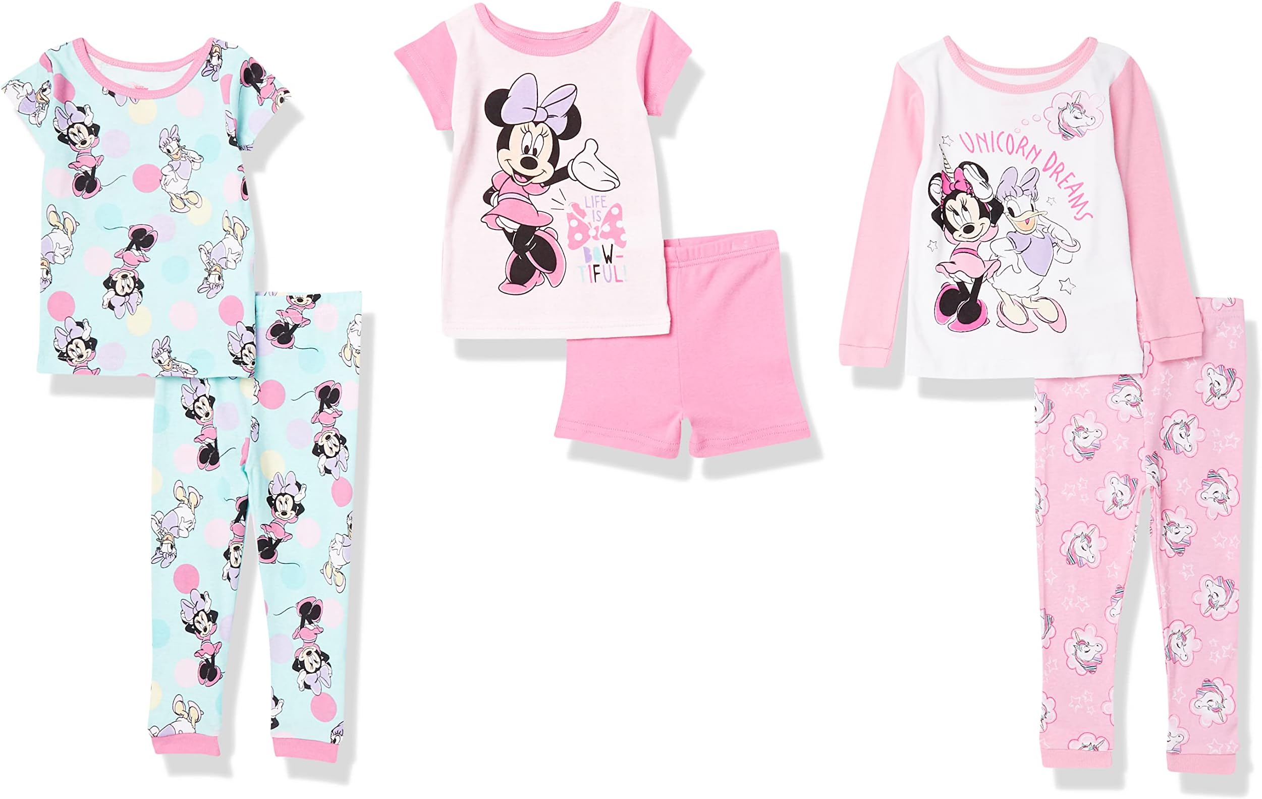 Unisex Kids' 6-piece Snug-fit Cotton Matching Comfortable Pajama Set, Soft & Cute for Kids