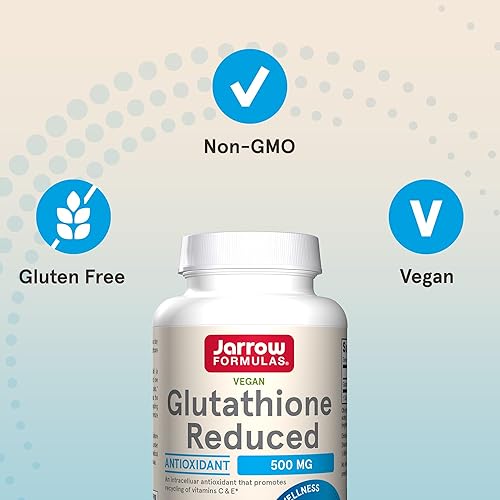 Miniatura 5 de Cápsulas antioxidantes Jarrow Formulas Glutathione Reduced 500 miligramos GLRED120 1 1