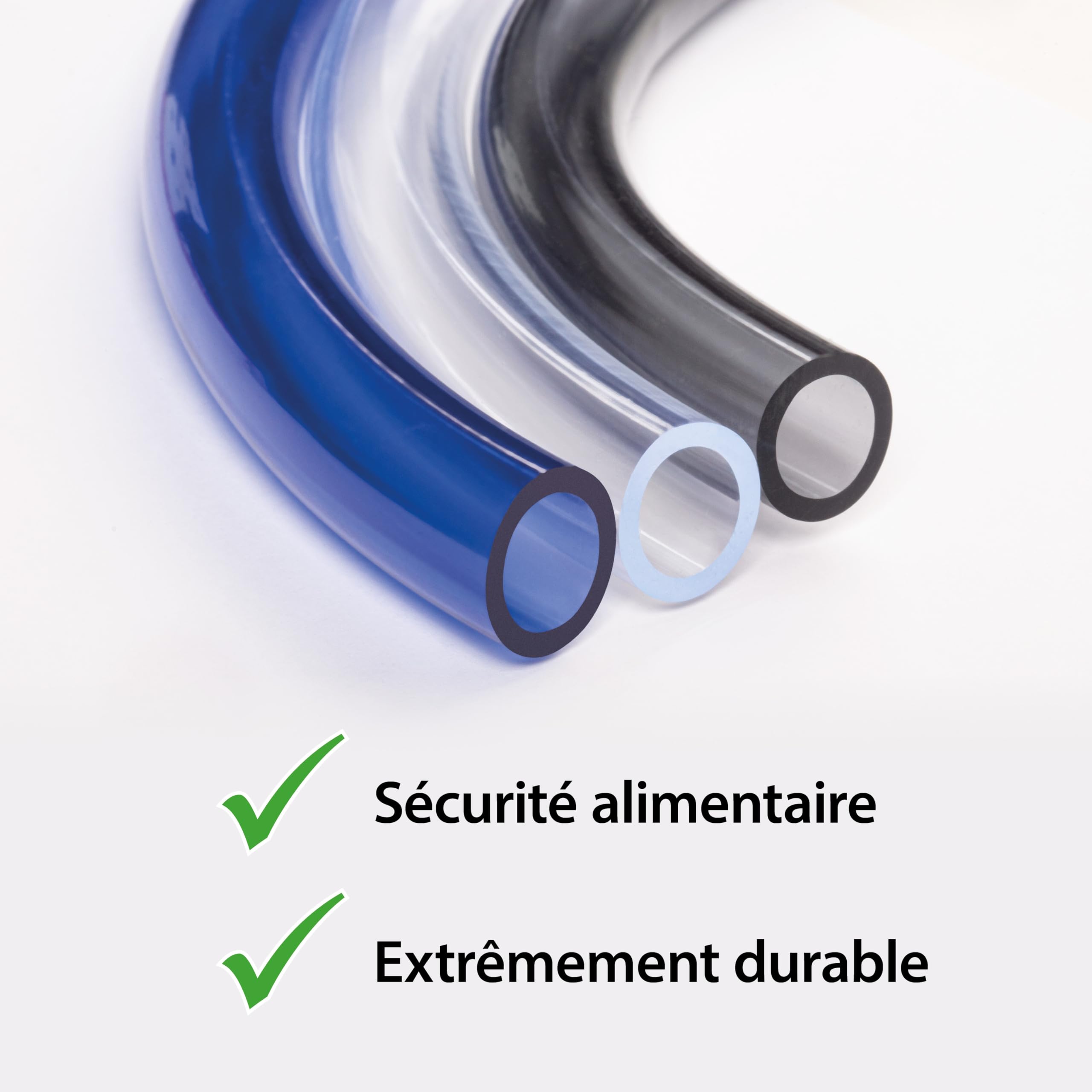 Tuyau en PVC 9/12 mm 100 m Bleu - Flexible Jardin Bassin Aquarium