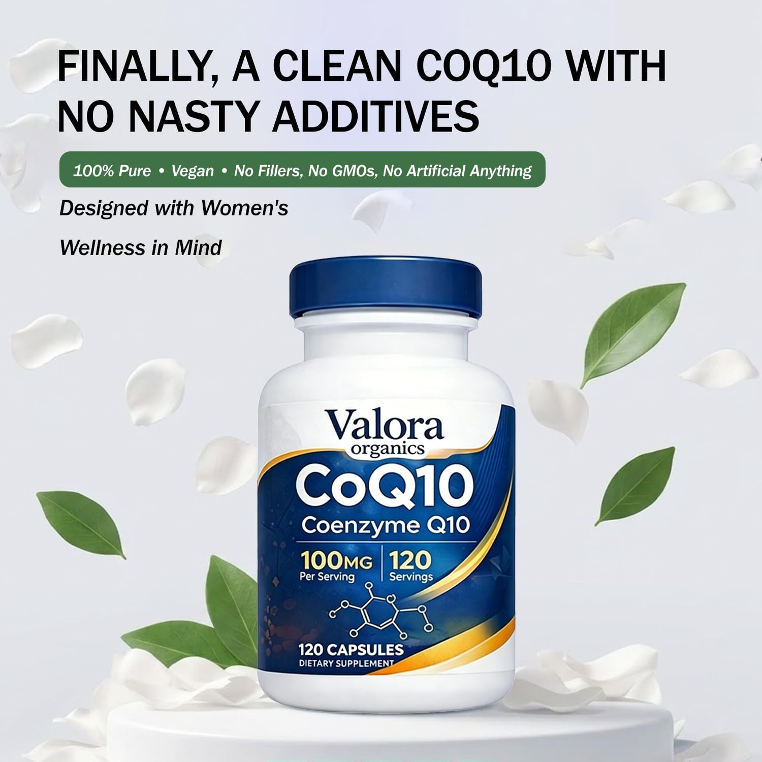 Valora CoQ10 100mg, 120 Capsules