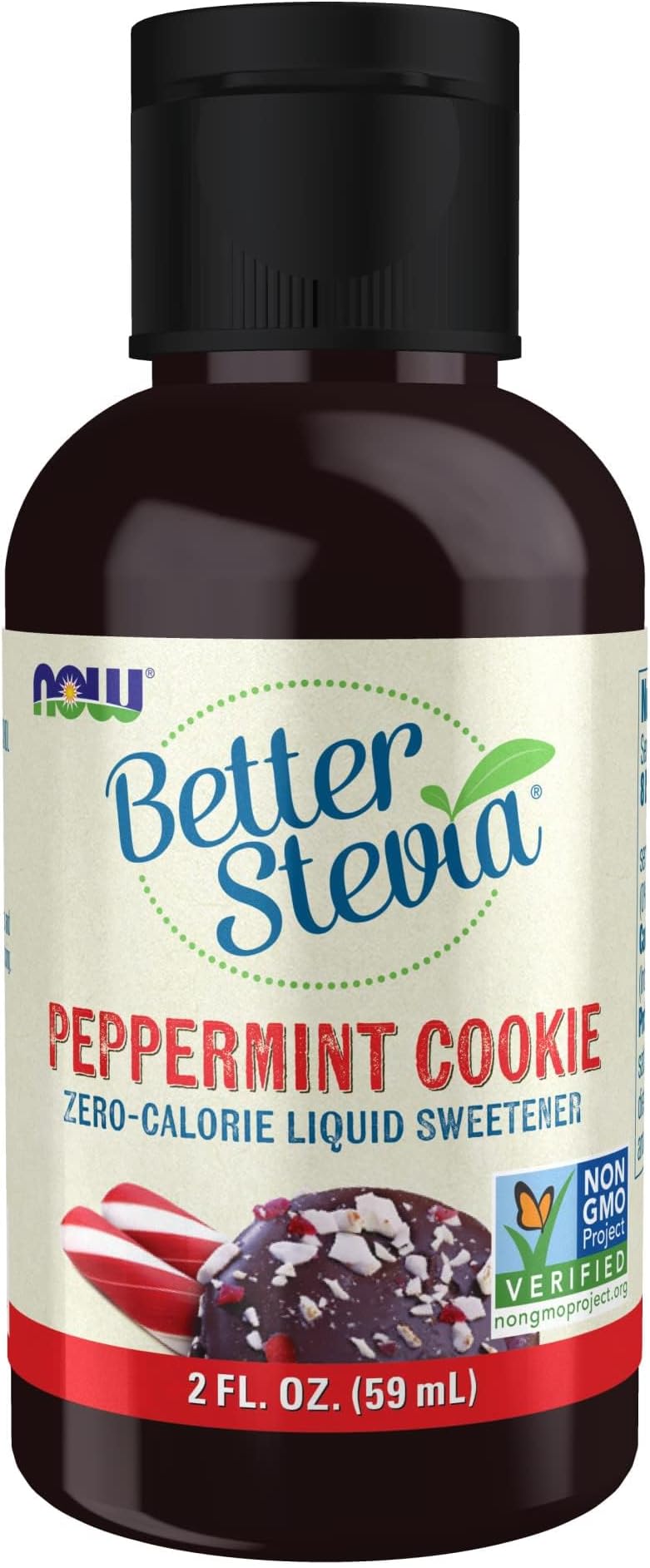 Now Foods Stevia Liquid Extract (Chocolate Peppermint Cookie), 60ml