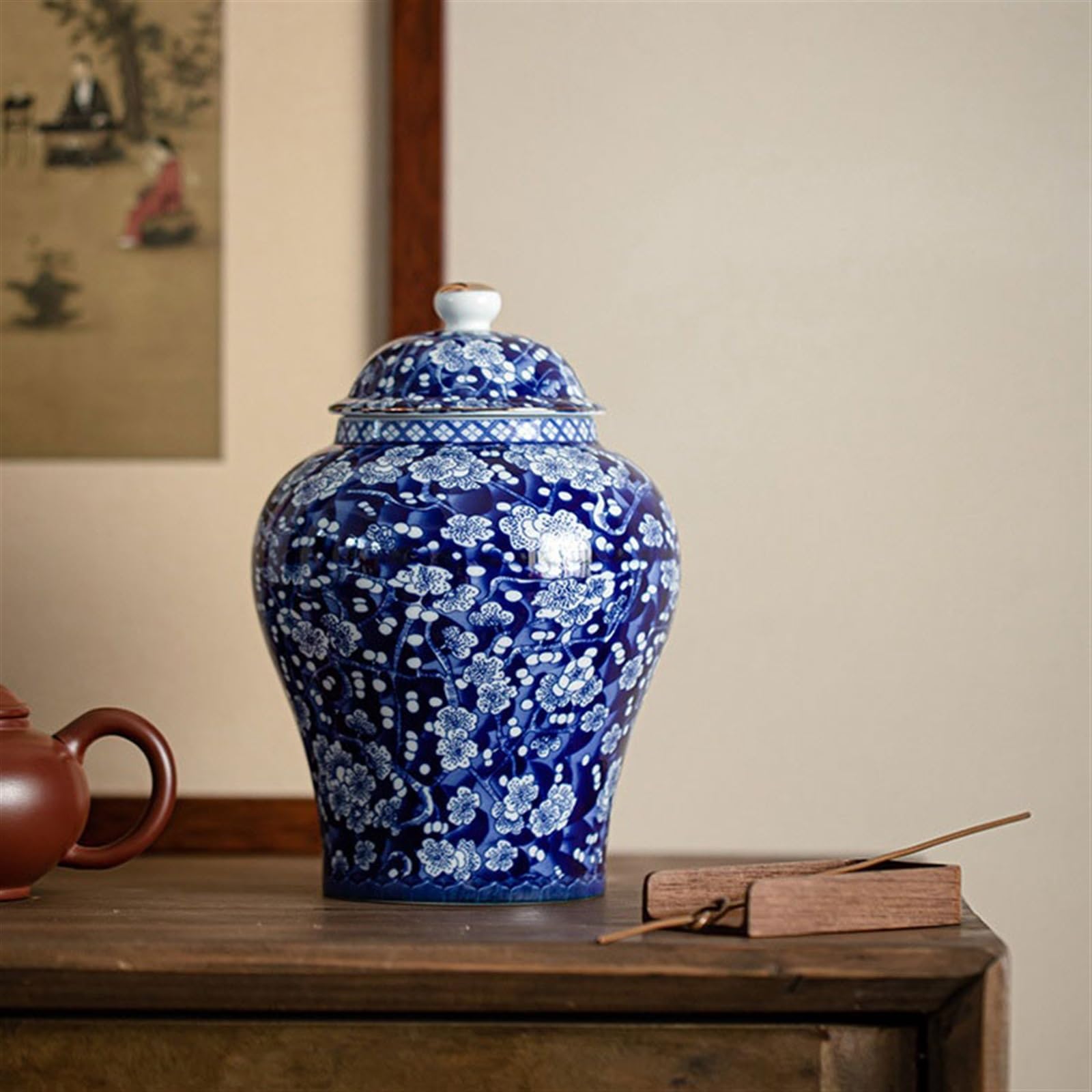 Pojemniki do przechowywania herbaty Ceramiczny garnek o dużej pojemności Gospodarstwo domowe Celadon Porcelana Herbata Magazyn Słodycze Kawa Pojemnik na herbatę