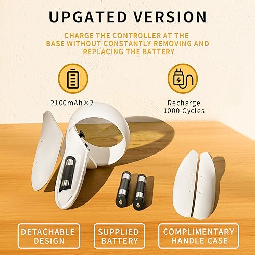 Miniatura 5 de Eslick Base de carga para Oculus Quest 2Meta Quest 2, estación de carga compatible con indicador LED Meta Quest 2 VR auriculares y controladores,