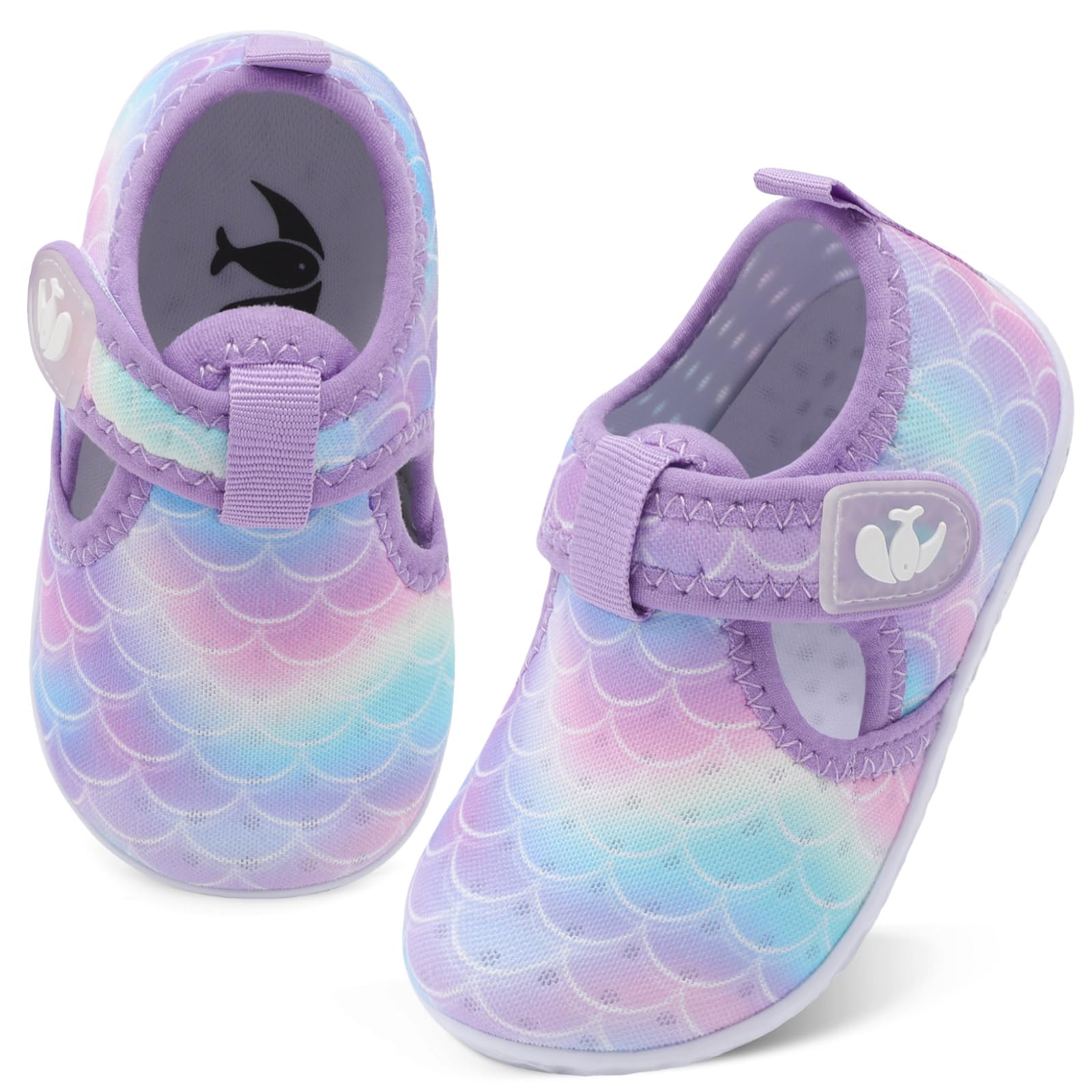 FEETCITY Boys Girls Water Shoes Kids Aqua Socks Quick Dry Barefoot for Beach Swimming Pool