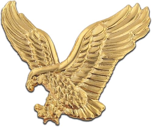 Pin de solapa Gold Eagle, paquete de 50, Metal, No es una piedra preciosa