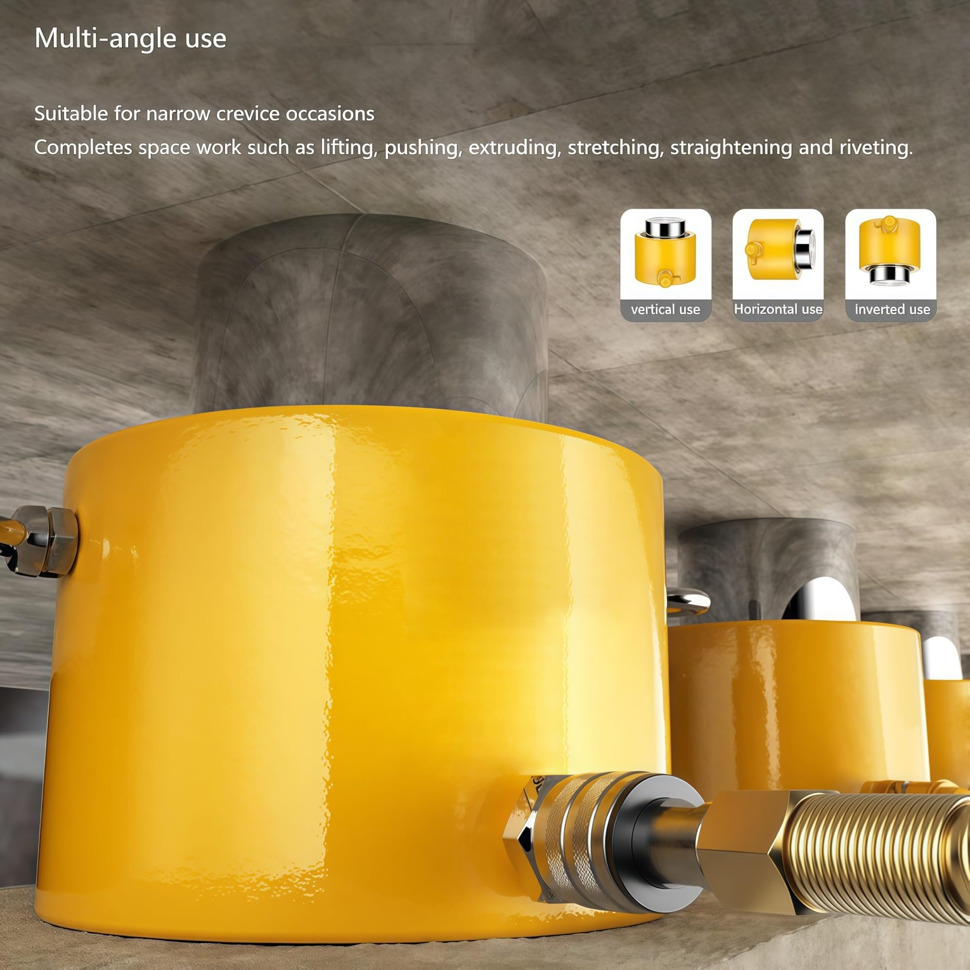 Hydrauliczny podnośnik samochodowy, skok 0,55 cala, hydrauliczny podnośnik cylindryczny, automatyczny cylinder podnośnika, czterowarstwowa obudowa, nadaje się do pracy