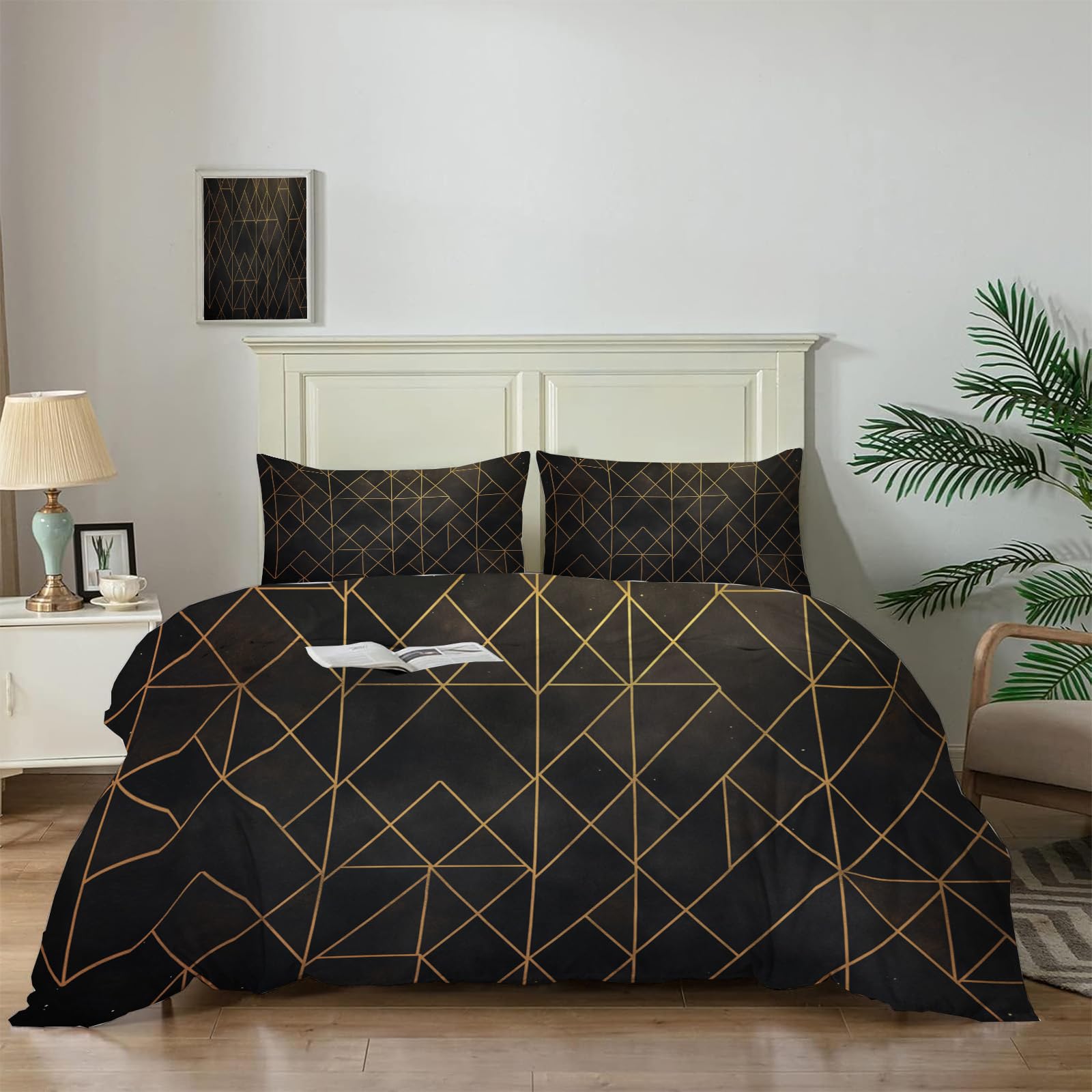 Housse de couette 220X240 douce et respirante anti-plis pour un sommeil réparateur