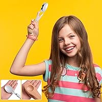 Vista 5 de SUPVOX 2 cucharas musicales de percusión folclórica, cuchara de sonido de madera natural, cucharas de percusión tradicionales con mango de madera