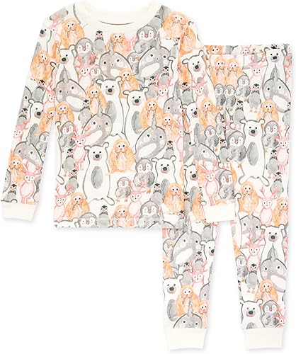 Burt's Bees Baby Baby Boys' Pajamas, Tee and Pant 2-Piece Pj Set, 100% Organic Cotton