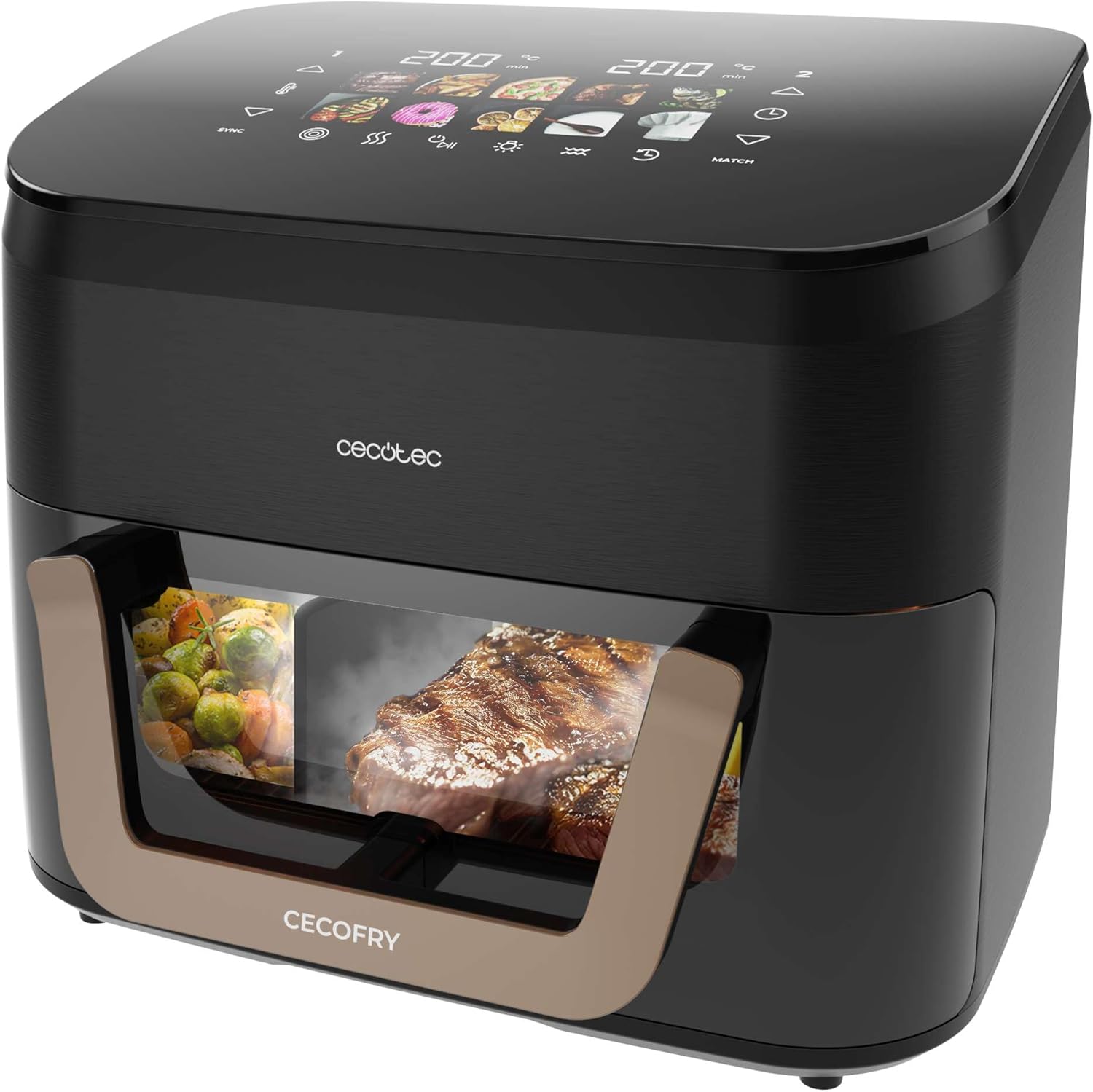 Side view od Cecotec Cecofry&Grill Smokin' 11000 friteze na vrući zrak