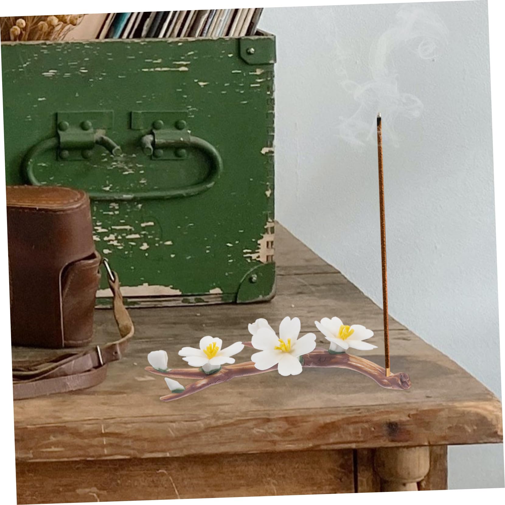 5stücke Ceramic Flower Branch Räucherstäbchenhalter Handgefertigte Dekorative Aromatherapie Für Büro Yoga Und Meditation Für Zu Besonderen Anlässen