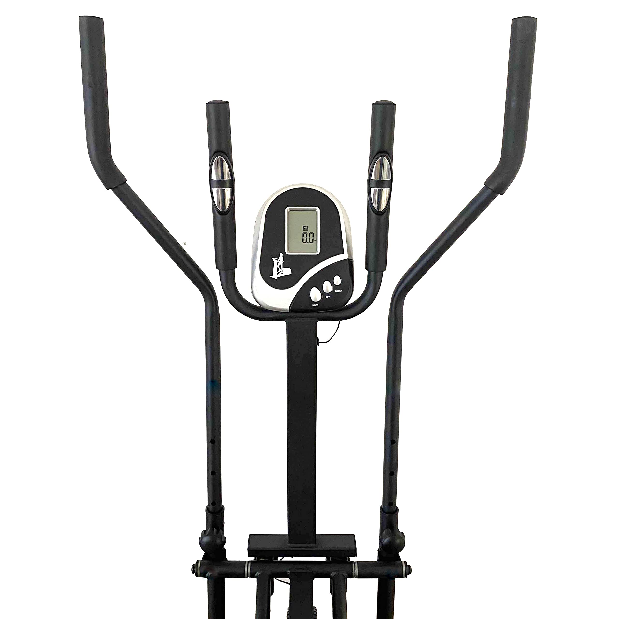 YELLOO - Ellittica Professionale per Casa con Sella Regolabile, si può Utilizzare in Piedi o Seduti come Cyclette, Dotata di Display LCD, Portata Massima 120 KG, Montaggio Facile (ORB2600S)
