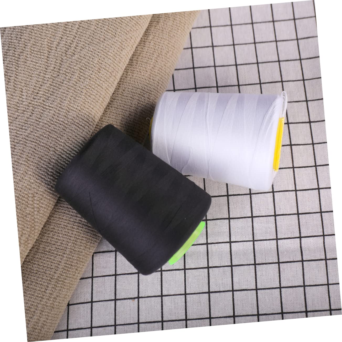 SHINEOFI 3 Series Hilo De Coser Herramientas Negro Jaspeado Acolchado Hilo De Base De Carrete De Bordado Stitching Hilo Para Coser Tela Costura Y Confeccion Línea De Costura 2 Piezas X 3