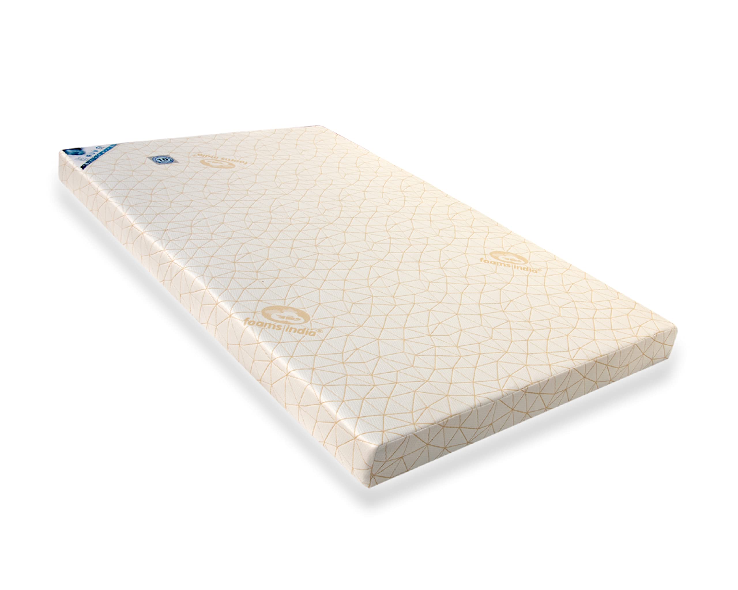 Foams India® 100% Natural Latex Foam® Popular Mattress Multi Core Firm 72 x 72 x 8