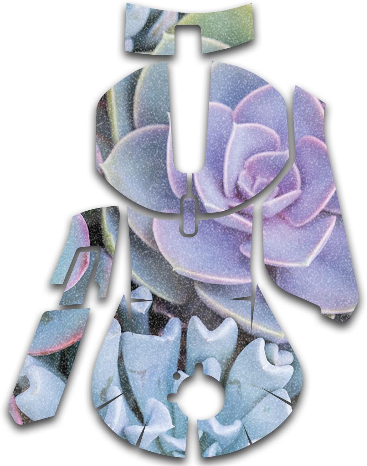 MightySkins Glossy Glitter Skin Compatible with SteelSeries Rival 5 Gaming Mouse - Succulent | Protective, Durable High-Gloss Glitter Finish | Easy to Apply and Change Styles | Made in The USA