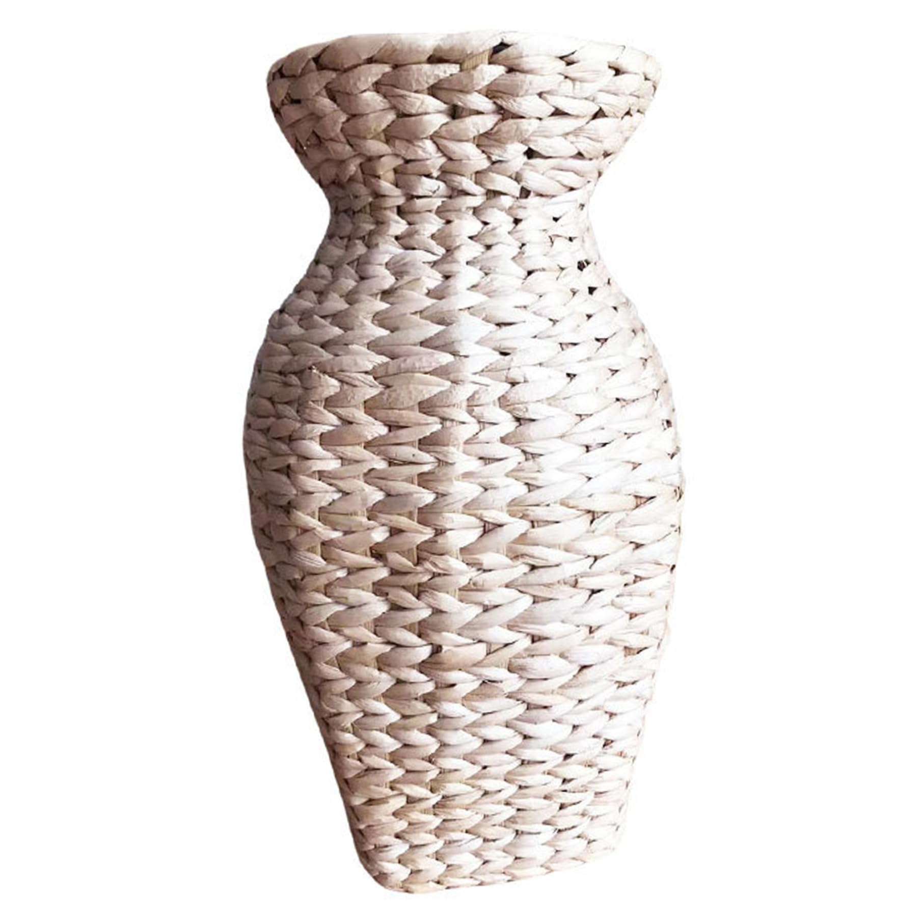 Handwoven Rattan Vase for Flowers Home Decor Wicker Vase with Natural Texture 11-inch Tall Boho Basket Planter for Living Room Bedroom Office Rattan for Flowers, Wicker, Wic