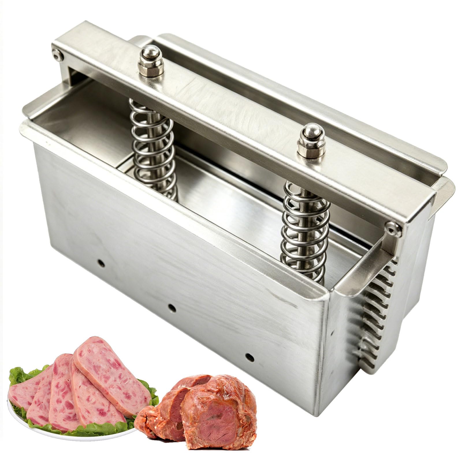 Yxfazpp Size_name Ham Meat Pressing Tool, 1-5Kg Stainless Steel Meat Press Mold, Easy Cleaning, Ham Press Maker For Homemade Commercial Sandwich Burgers ( 1Kg)