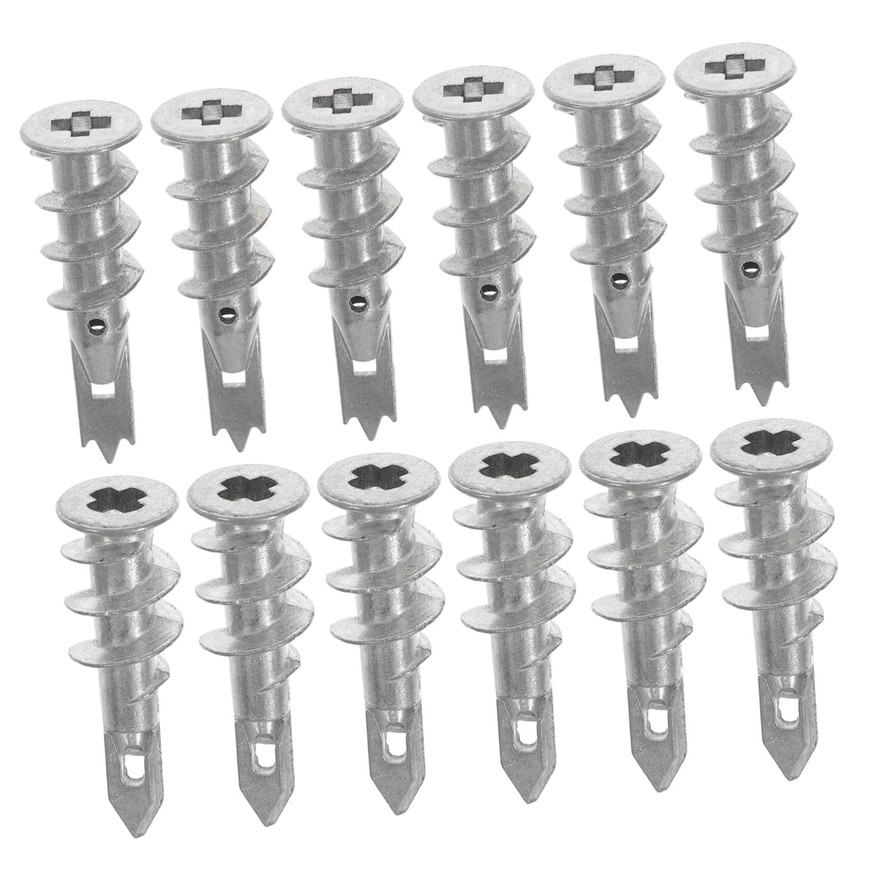 NAMOARLY Drywall Anchor Set Gecko Expansion Tube 100pcs Zinc Alloy Self Drilling Heavy Duty for Wall Hanging Decorative Fixtures