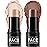 FOCALLURE 2 Pcs Mineral Cream Contour Stick,Moisturize Highlighter and Bronzer Pen,Non Stick Face Brightens & Shades Pencil,Long Lasting & Smooth Gliding Face Illuminator Makeup,Tan