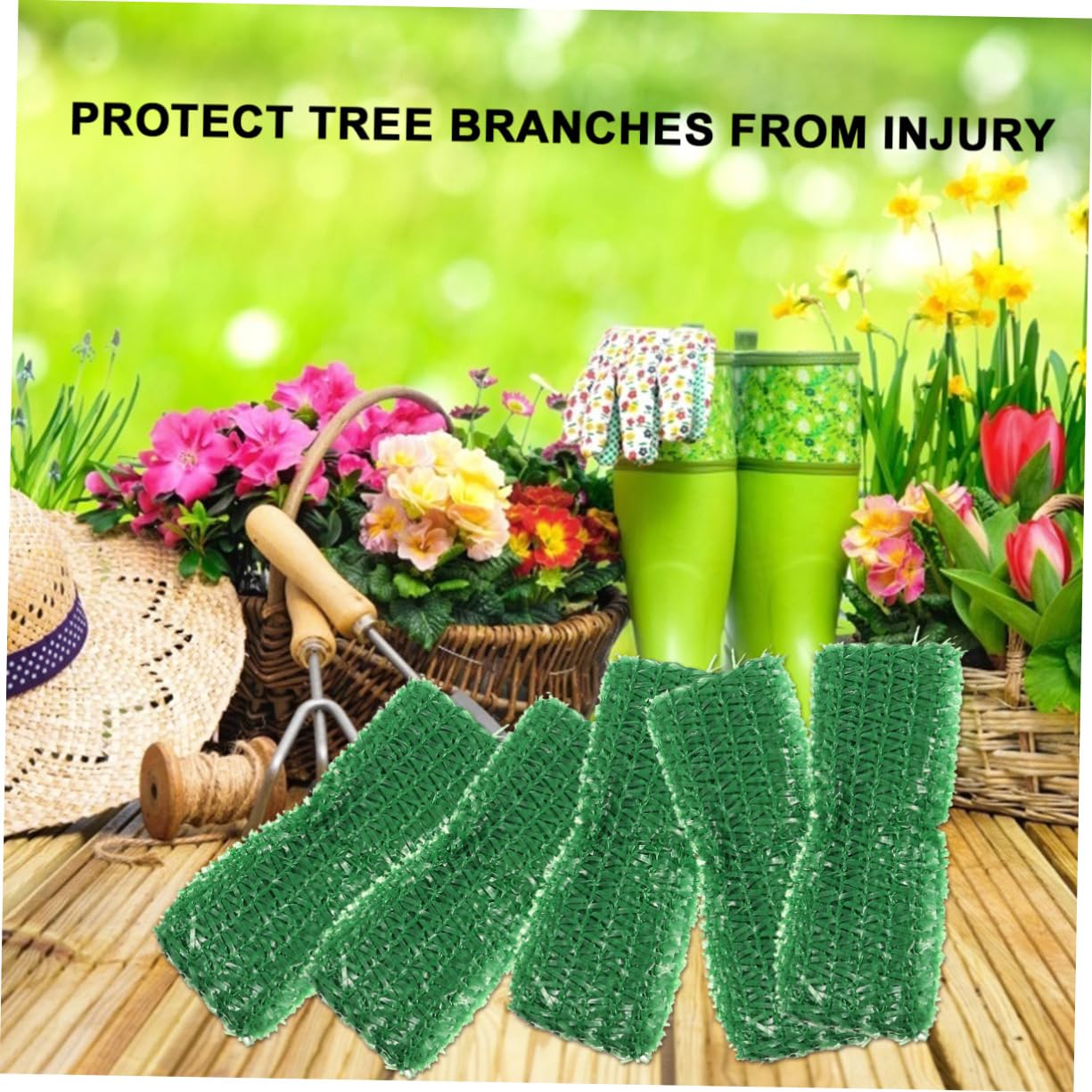 Lurrose 3 Sätze Teiliges Gartenband Für Pflanzenstütze Bindung Flexibles Bindematerial Für Bäume Sträucher Gärtnern Für Blumen Robust Langlebig 15 Stück * 3