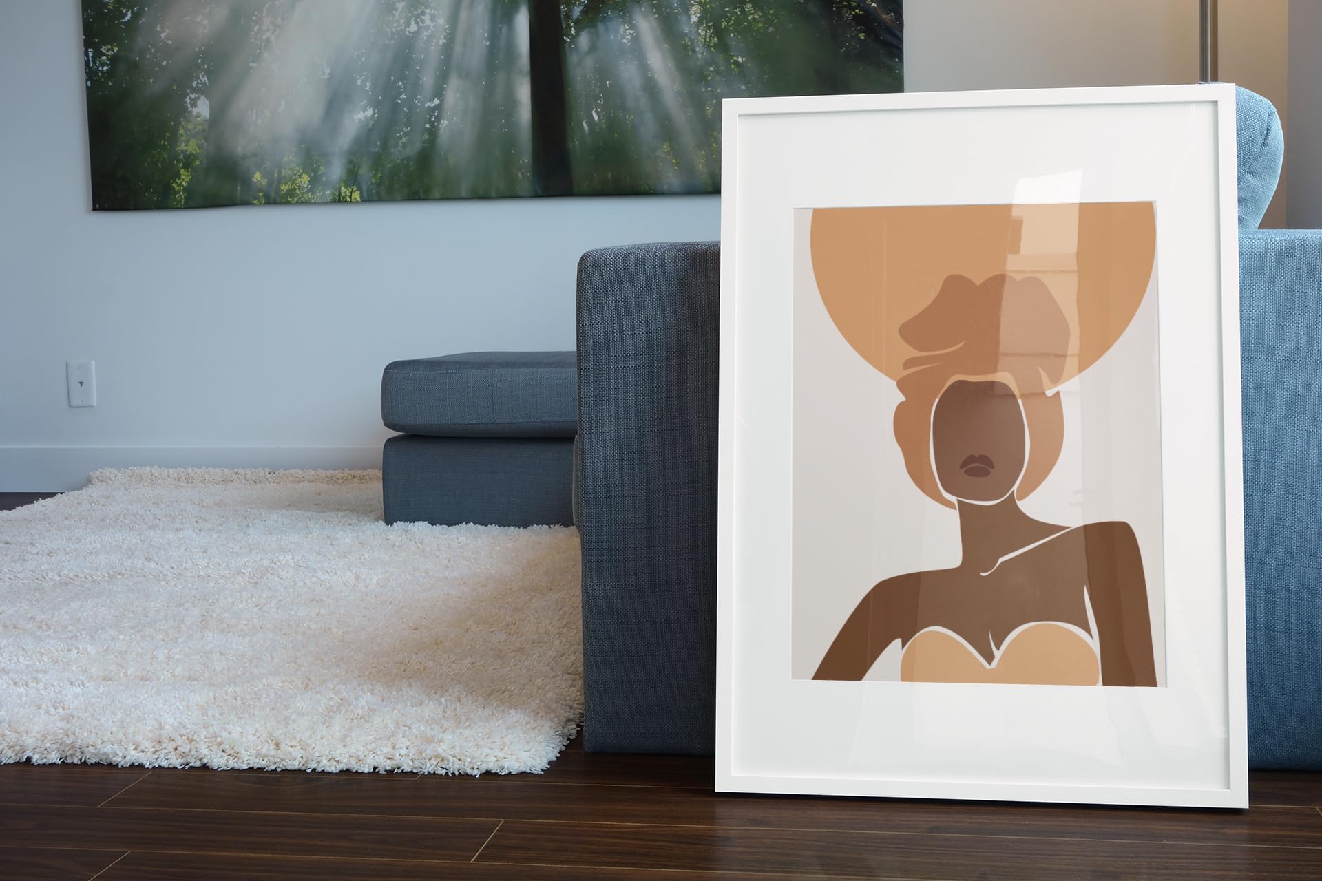 SET OF 3 ABSTRACT WOMEN BLACK WALL ART AFRICAN A3 POSTER PRINT BEDROOM LIVING ROOM HALLWAY UNFRAMED MINIMALIST AESTHETIC - Image 4