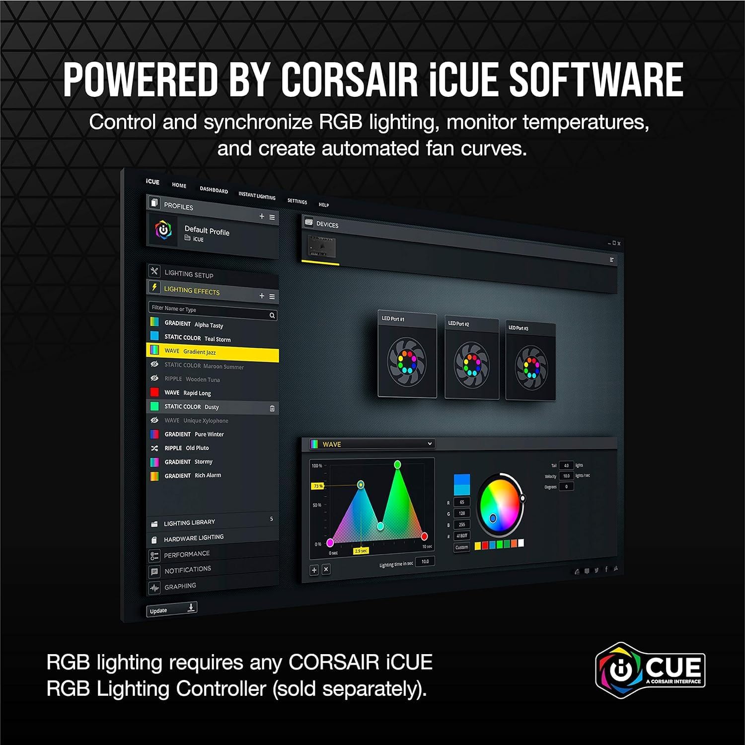 CORSAIR iCUE SP120 RGB Elite Performance 120mm PWM Single Fan
