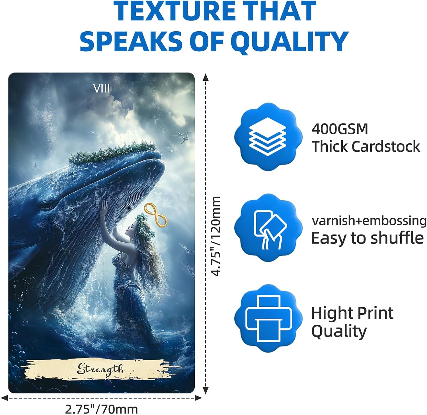 Tarot Cards for Beginners，78-Card Deck ，Tarot Cards with Guide Book，Ocean Style Mermaid Divination Tool， Original and Beautiful Everyday Witch Decks - Image 2