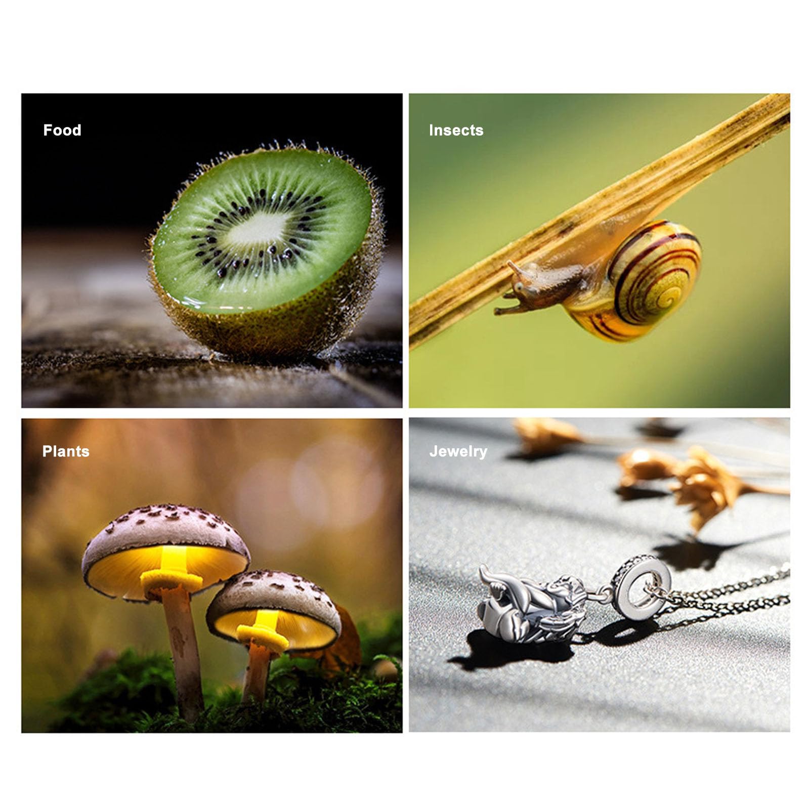 Lente de Cámara para Teléfono Inteligente, Lente Macro para Cámara de Teléfono APL HB de 100 Mm, Kit de Lentes para Teléfono Celular con Clip Compatible con Teléfono iOS para