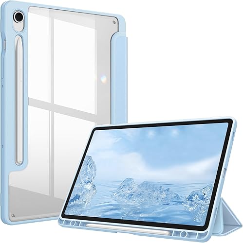 Miniatura 65 de Fintie Funda híbrida delgada para Samsung Galaxy Tab S10 Lite, S10 Fe, S9 FE de 10.9 pulgadas, Tab S9 de 11 pulgadas con soporte para S Pen, a Verde