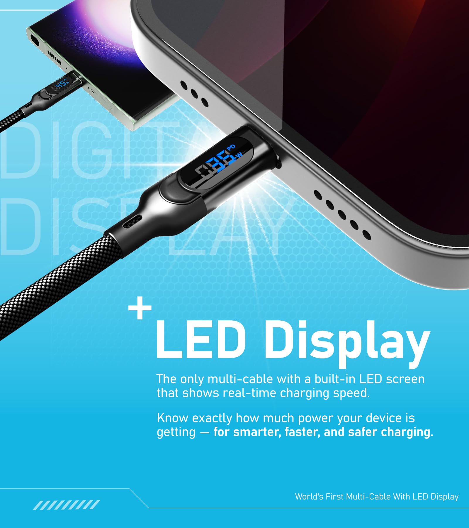 Photo 1 of Futurizta Tech Hydra Triple USB-C 100W Fast-Charge Cable