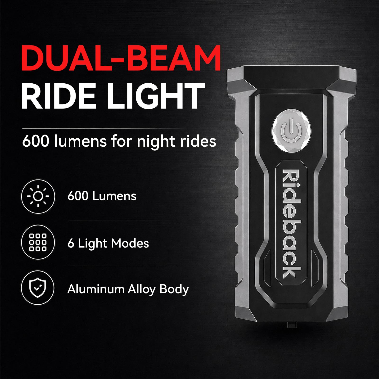Luci per skateboard, a doppio fascio con supporto a sgancio rapido, visibilità di 30 m, ricaricabile tramite USB, progettata per la guida notturna, luce LED per casco, skateboard, biciclette, scooter