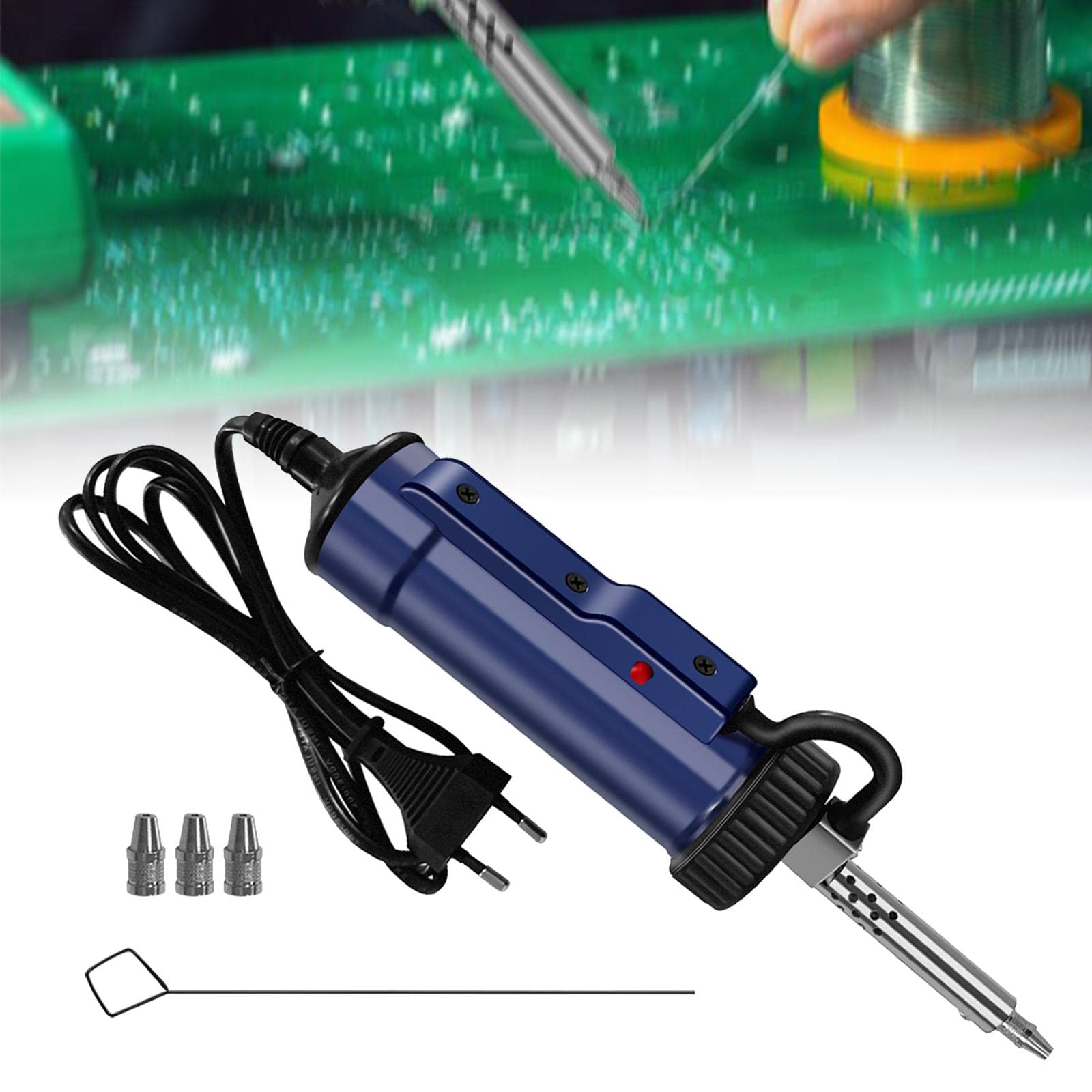 Sacaestaño Automático Bomba Succión Desoldadora Eléctrica Extracción Herramienta Removible Soldadura Portátil Diseño Compacto Adecuado para Soldadura