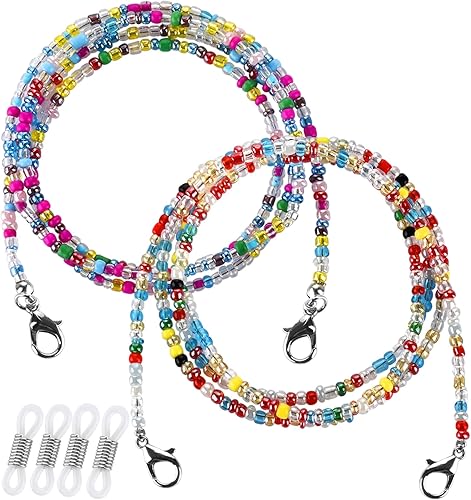 Cadena de soporte para correa de gafas, correa de cadena para gafas, cadenas elegantes para gafas para mujeres y hombres, cadena de máscara de color