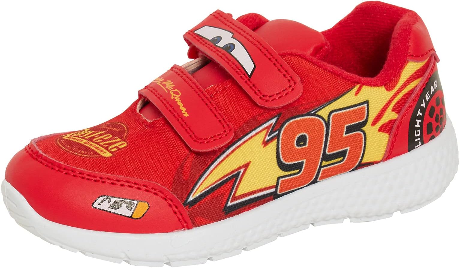Disney Cars Boys Trainers Kids Lightning McQueen Sports Shoes Easy Fasten Sneakers Skate Pumps