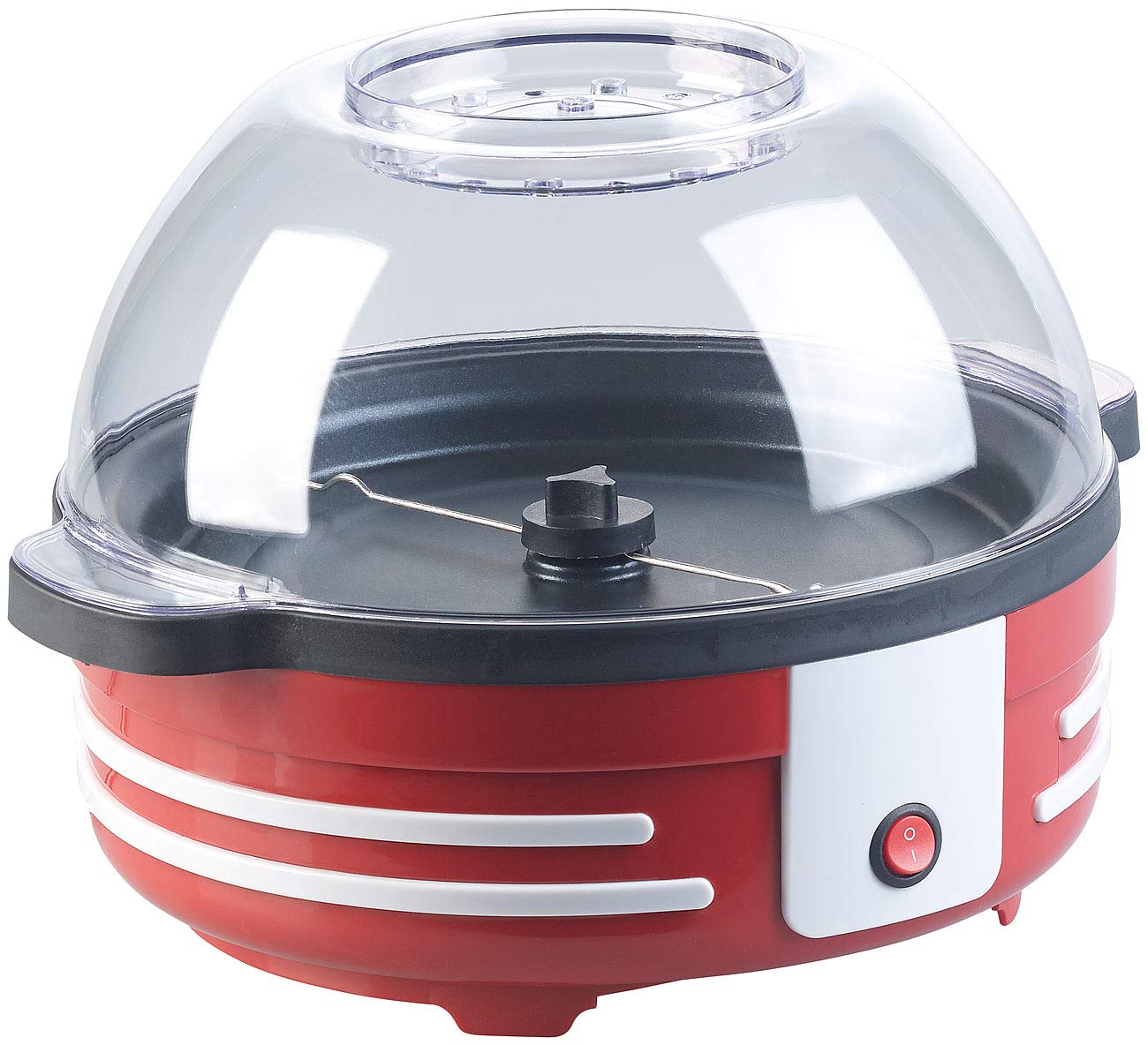 Rosenstein & Söhne Popkornmaker: Retro-Popcorn-Maschine mit Rührwerk und Antihaftbeschichtung, 850 Watt (Popcorn Machine, Popcorntopf, TV)