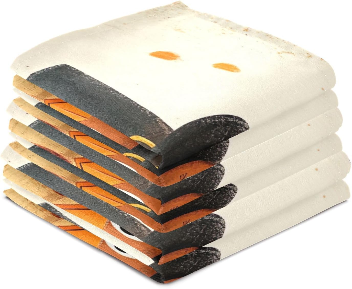 ODAWA Turkey with Hat Kitchen Towles Soft and Super Absorbent Dish Towel DishCloths for Kitchen, Set of 4