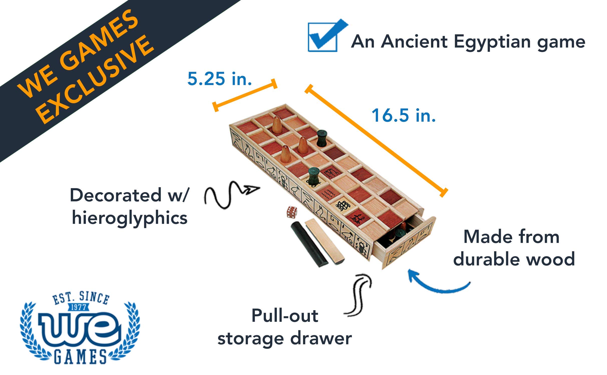 WE Games Wood Game An Ancient Egyptian Board Game Buy Online