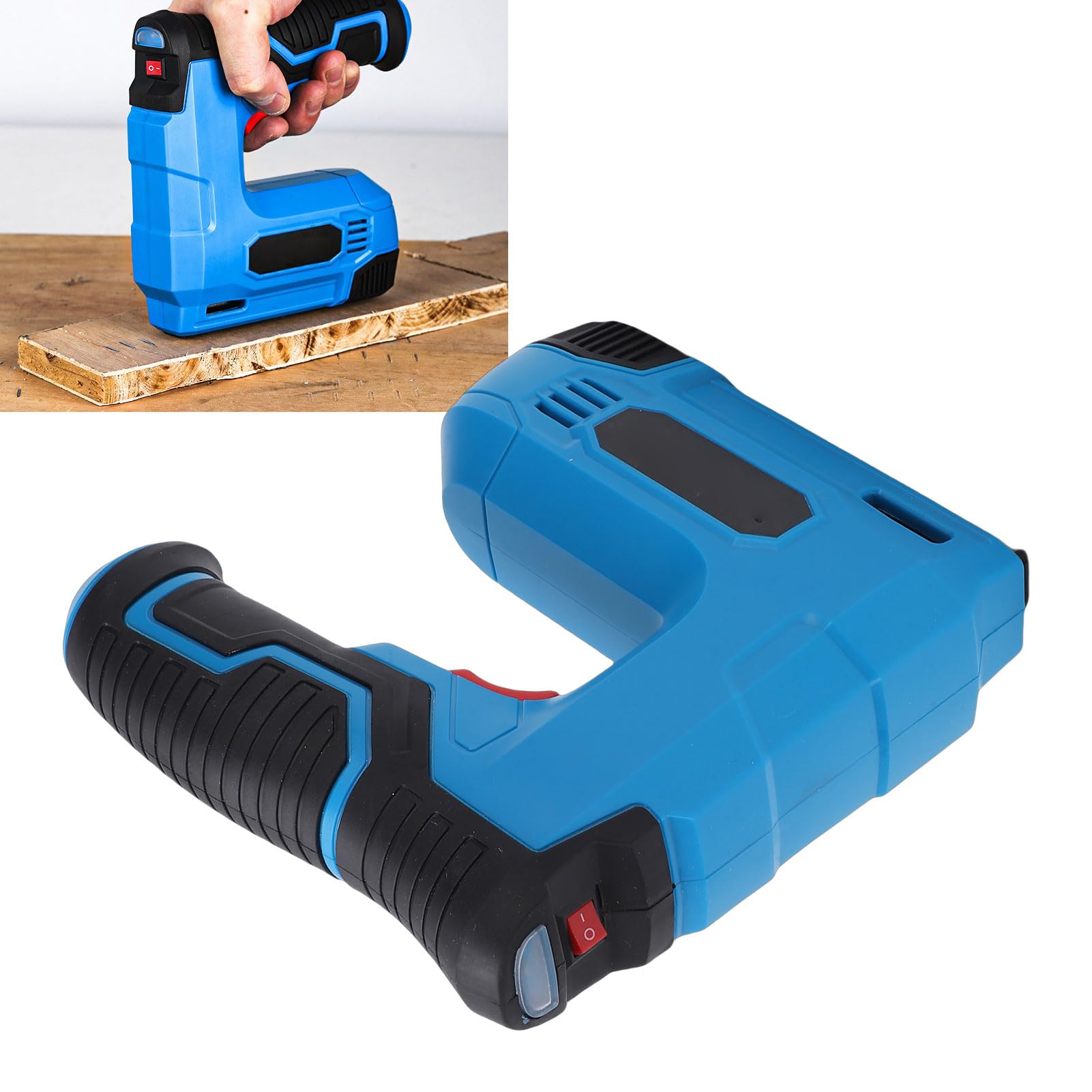 Kit de Grapadora Brad Nailer inalámbrica, Pistola de Clavos eléctrica 2 en 1