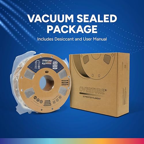 Vista 28 de OVERTURE PLA Plus (PLA+) Filament 1.75mm, Stronger & More Durable, Professional Toughness 3D Printer Filament 1kg (2.2lbs), High Precision +