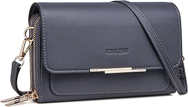 Roulens Small Crossbody Bag for Women,Cell Phone Purse Women's Shoulder Handbags Wallet Purse with Credit Card Slots