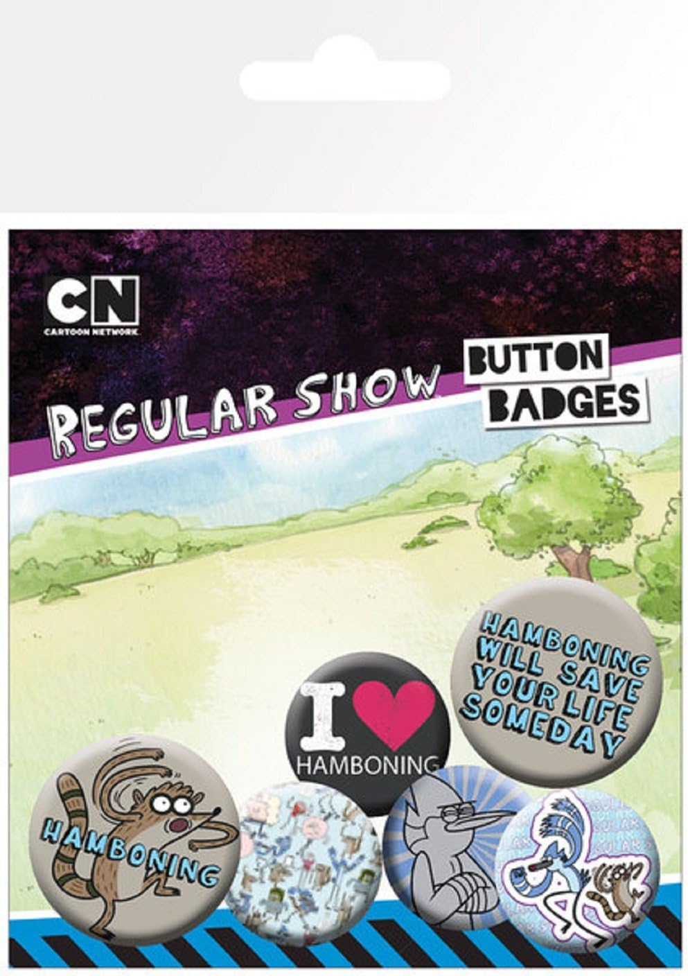 GB Eye "Regular Show, Hamboning Badge Pack, Multi-Colour,