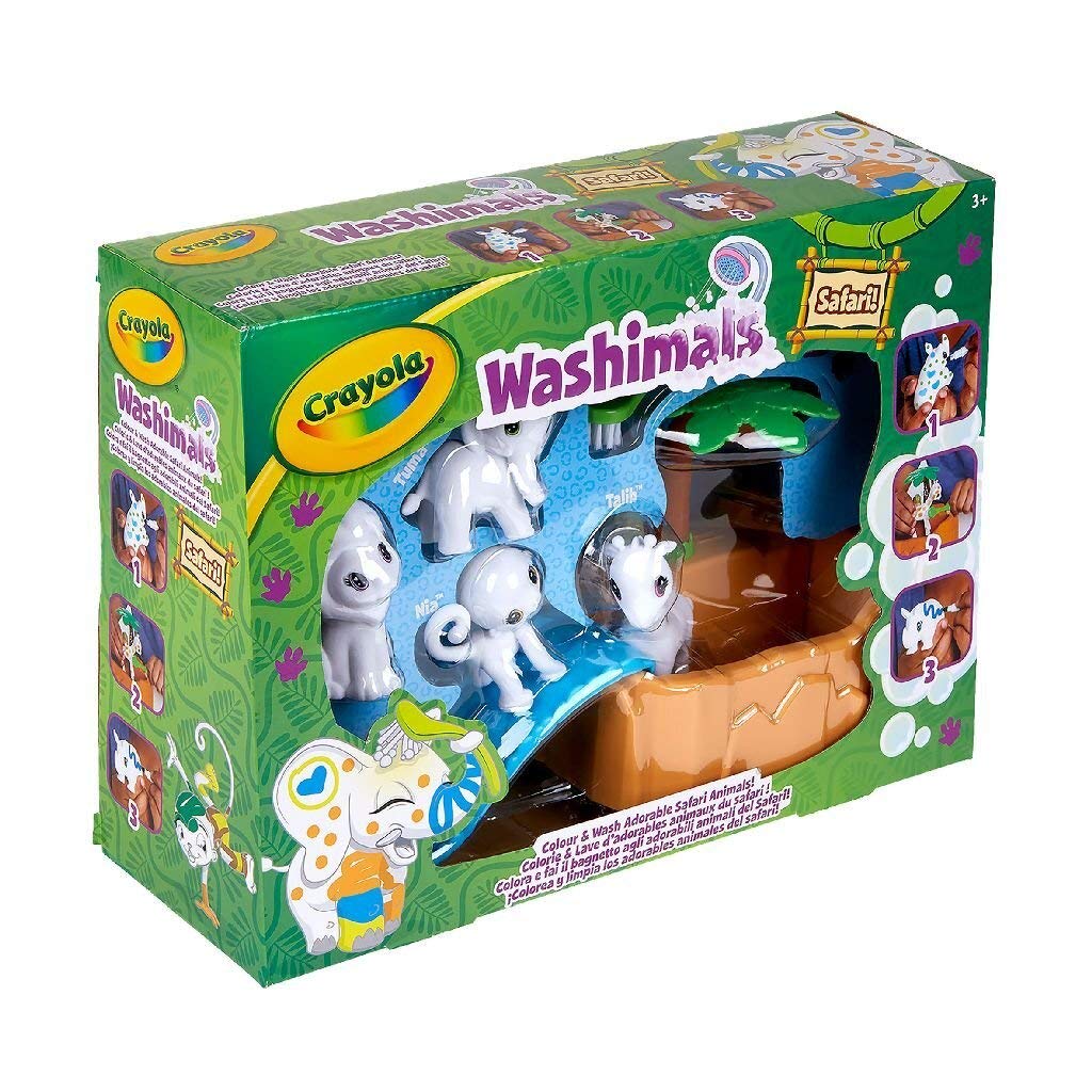 Crayola - Washimals - Mes Animaux à Colorier - Coffret Safari - Loisir créatif, coloriage et dessin - 256480.006