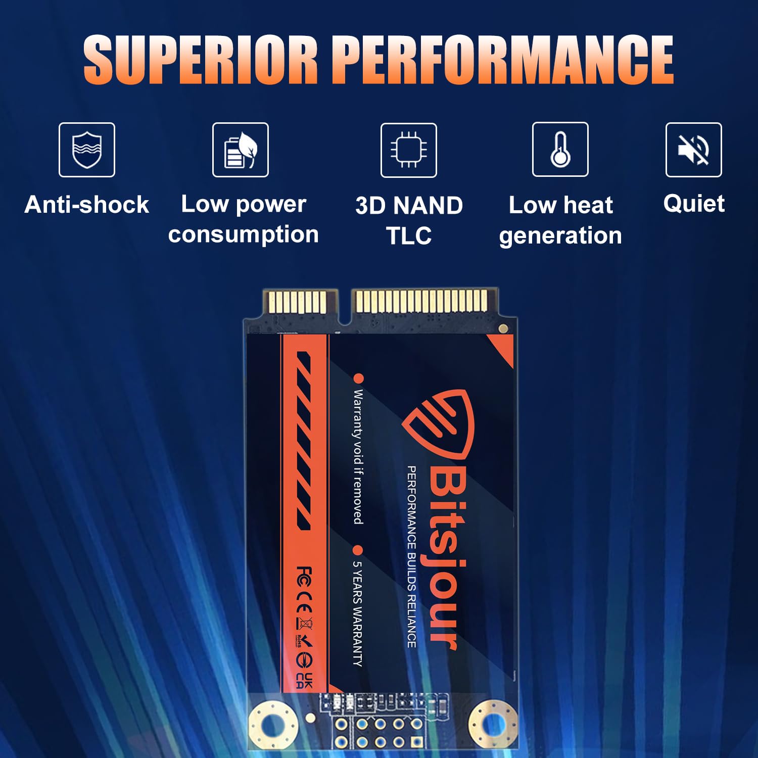 1 8 Mo MSATA3 SSD SSD MSATA III / II / I Pour Ordinateur Portable Haute Vitesse