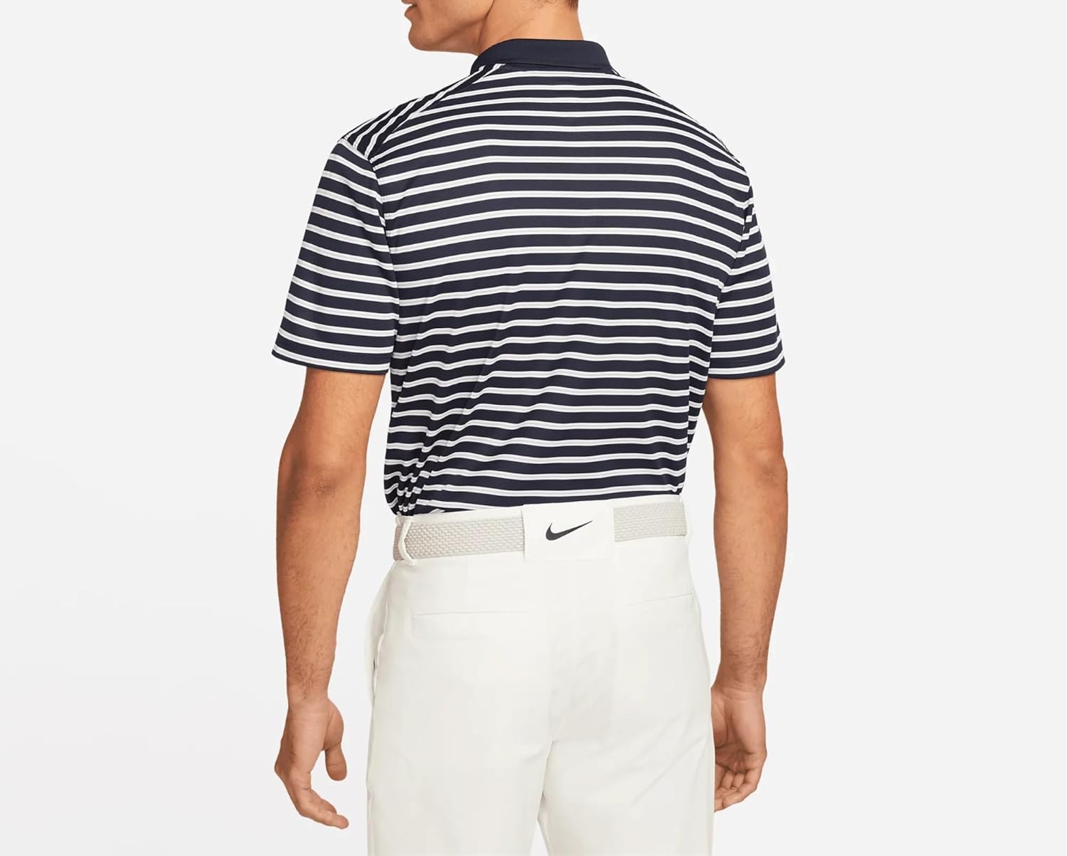 Nike Men's Dri-FIT Victory Striped Golf Polo, Obsidian, L Regular US