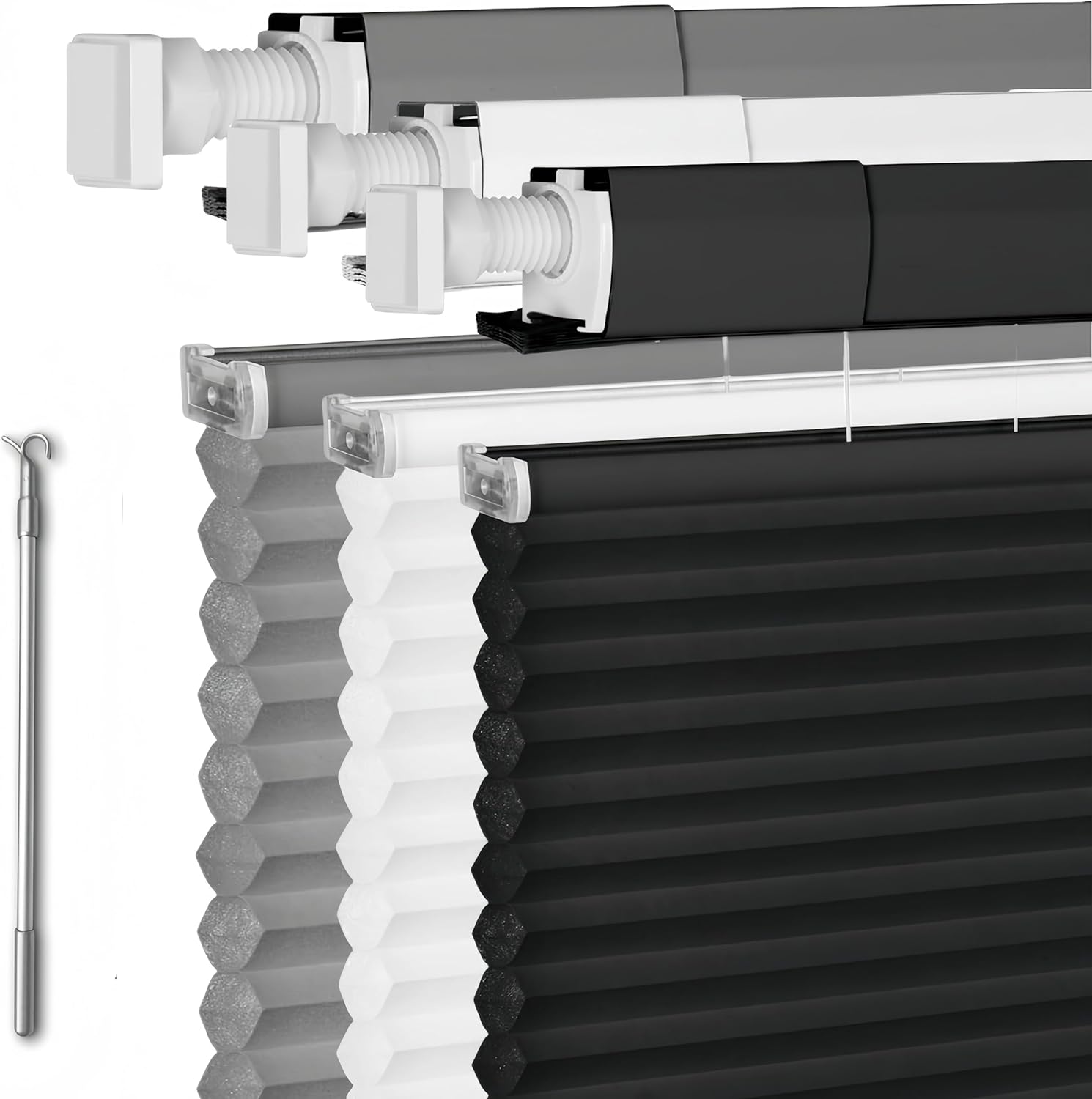 SENXIEN Cordless No Drill No Tools Top Down Bottom Up