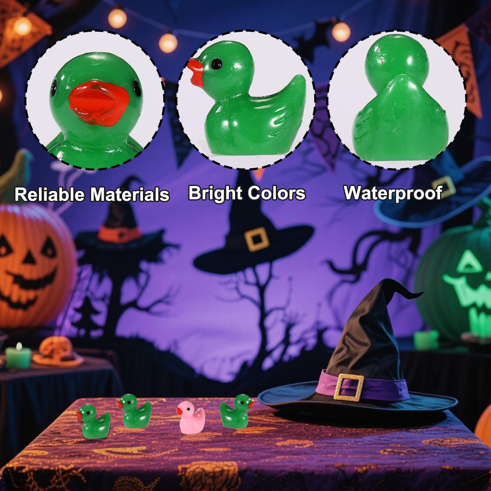 SAVITA 120pcs Witch Theme Mini Resin Duck - Image 4