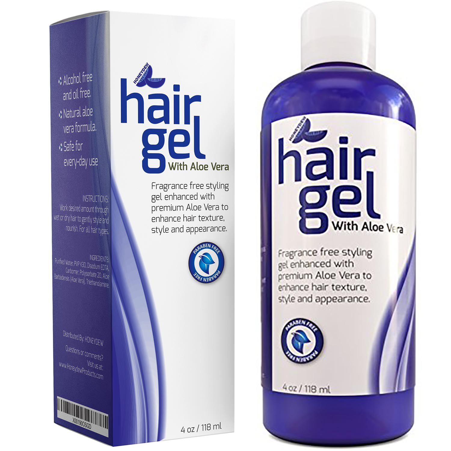 Healthy Hair Gel for Curly Hair with Aloe Vera Natural